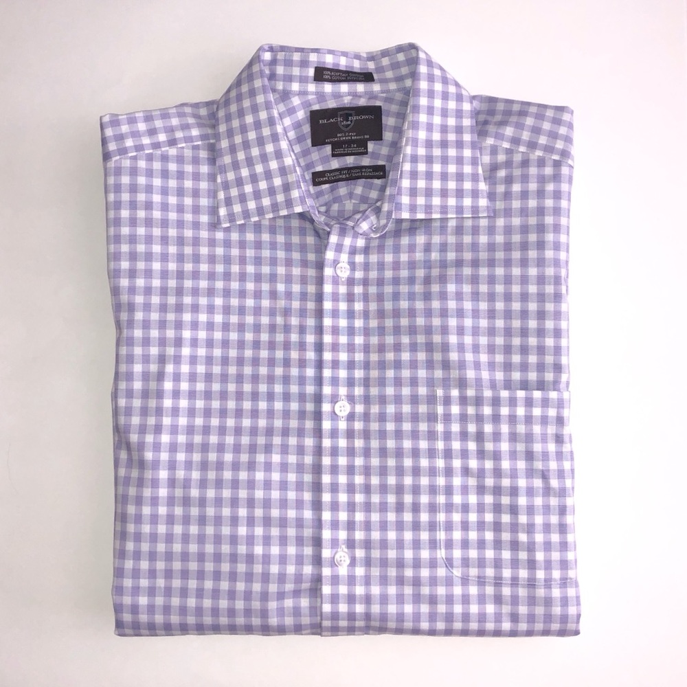 NWOT | Black Brown 1826 | gingham button down